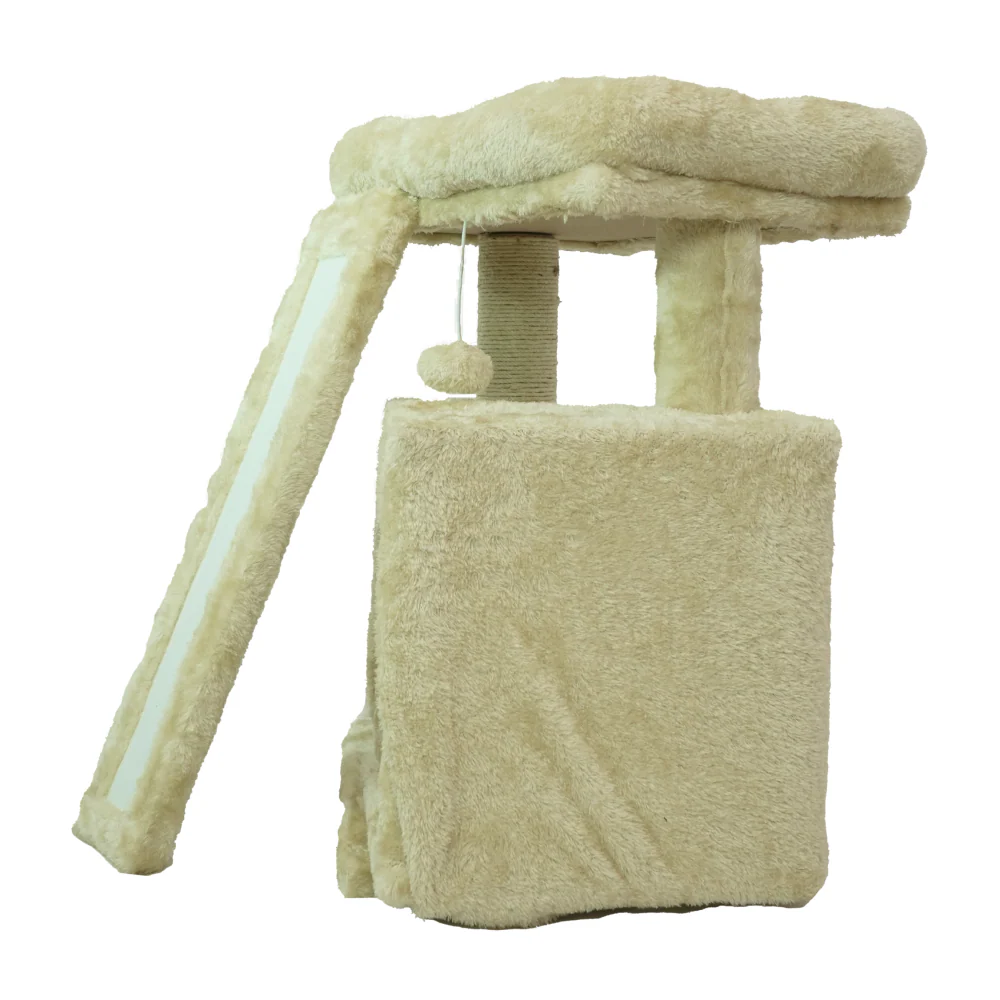 Skatrs Cat Tree Indoor Climbing Activity Tower with Scratching Posts for Cats (Beige) - Image 6