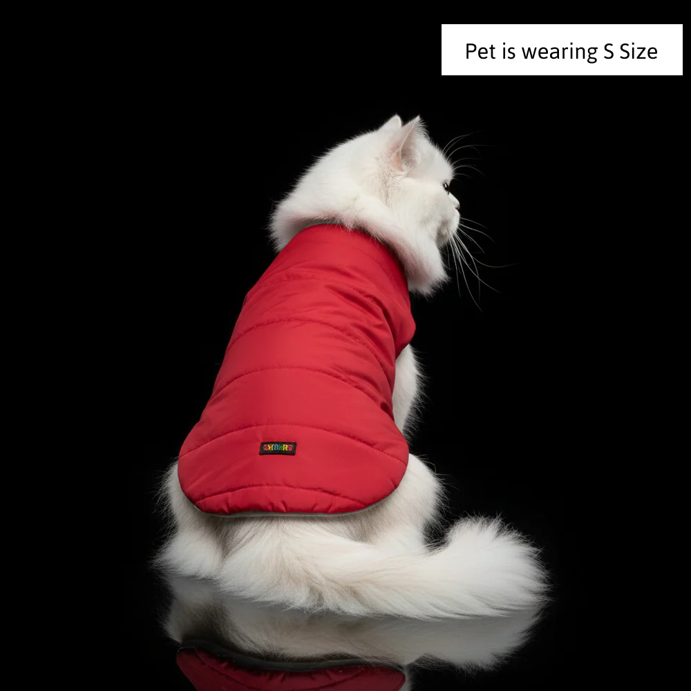 Skatrs Cherry Snuggle Puffer Reversible Jacket for Dogs and Cats - Image 4