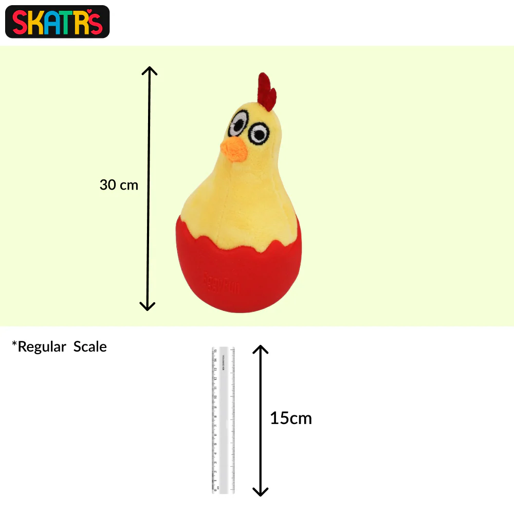 Skatrs Chicken in Egg Wobble Toy for Dogs - Image 2