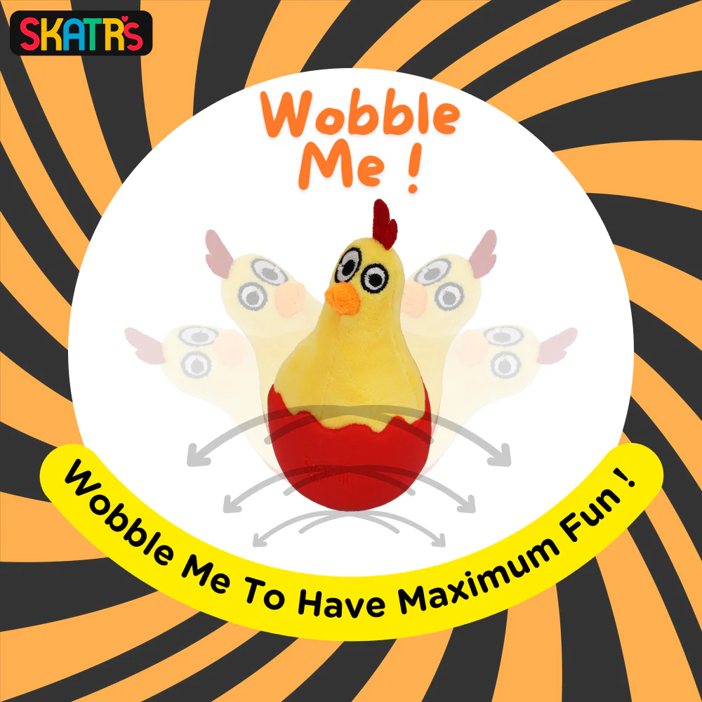 Skatrs Chicken in Egg Wobble Toy for Dogs - Image 3