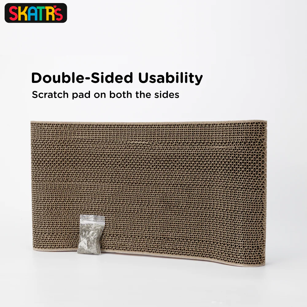 Skatrs Claw and Order Cat Scratcher with 2g Premium Catnip Free - Image 4