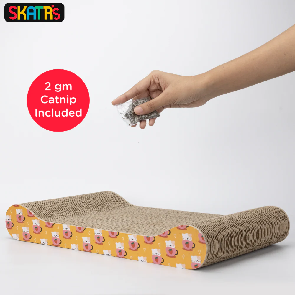 Skatrs Claw and Order Cat Scratcher with 2g Premium Catnip Free - Image 5
