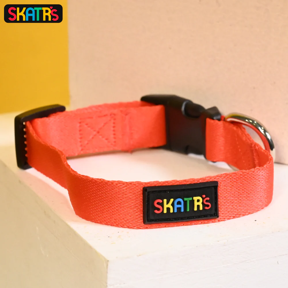 Skatrs Premium Adjustable Collar for Dogs (Red) - Image 5