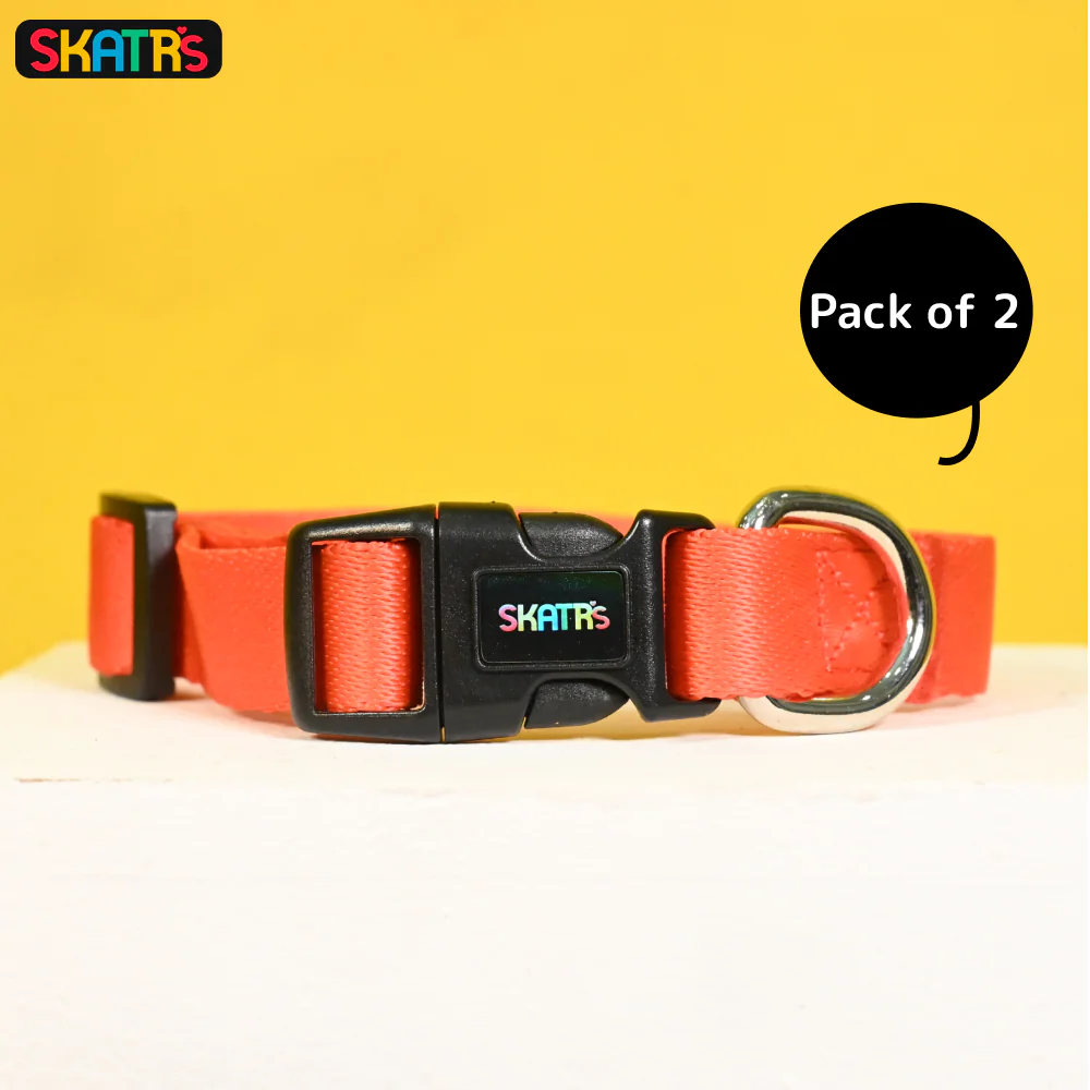 Skatrs Premium Adjustable Collar for Dogs (Red) - Image 7