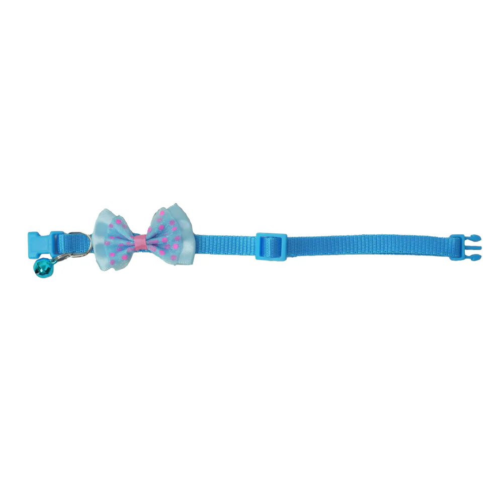 Skatrs Collar with Bow for Dogs and Cats (Blue) - Image 3