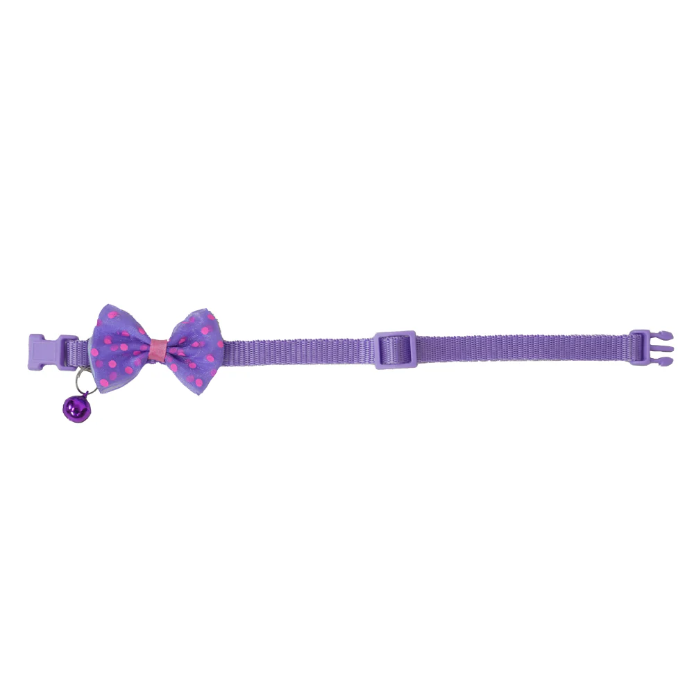 Skatrs Collar with Bow for Dogs and Cats (Purple) - Image 3