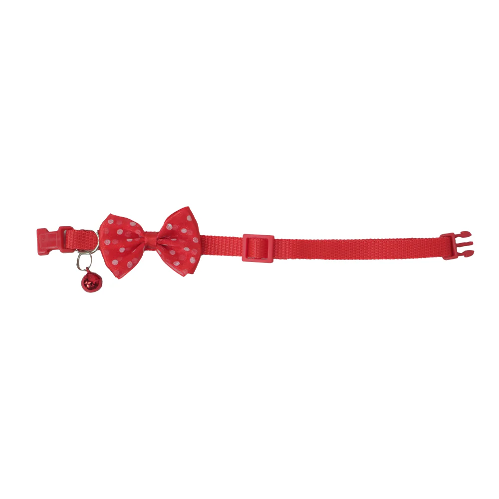 Skatrs Collar with Bow for Dogs and Cats (Red) - Image 3