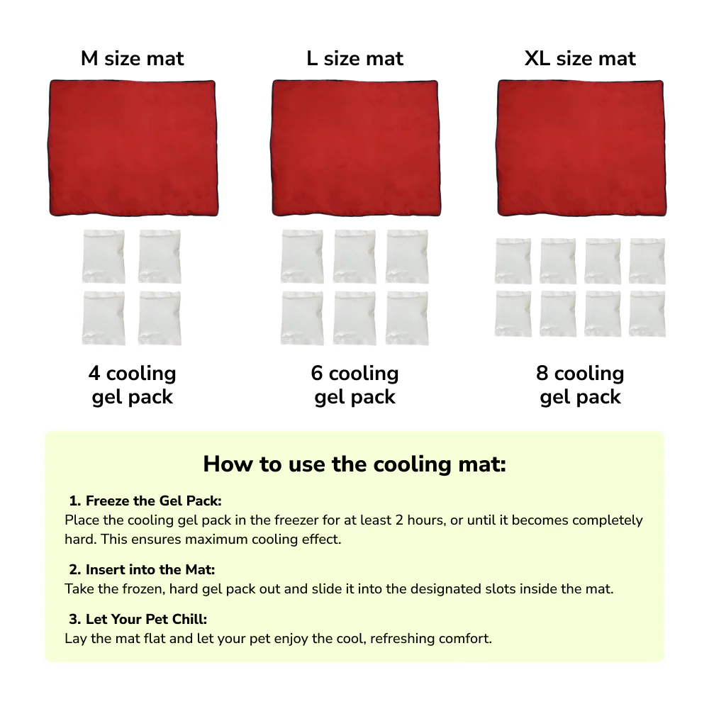 Skatrs Cooling Mat for Dogs (Red) - Image 4