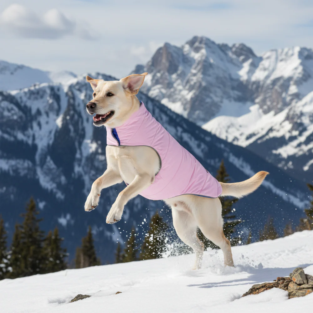 Skatrs Cotton Candy Cuddles Puffer Reversible Jacket for Dogs and Cats - Image 3