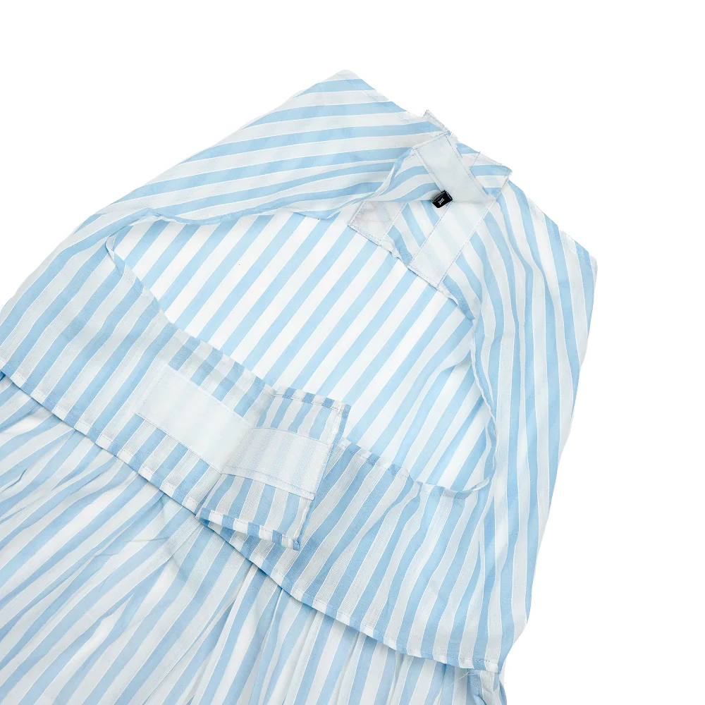 Skatrs Cotton Dress for Dogs and Cats (Blue and White Stripe) - Image 3