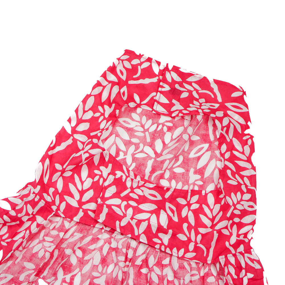 Skatrs Cotton Dress for Dogs and Cats (Hot Pink and White) - Image 5