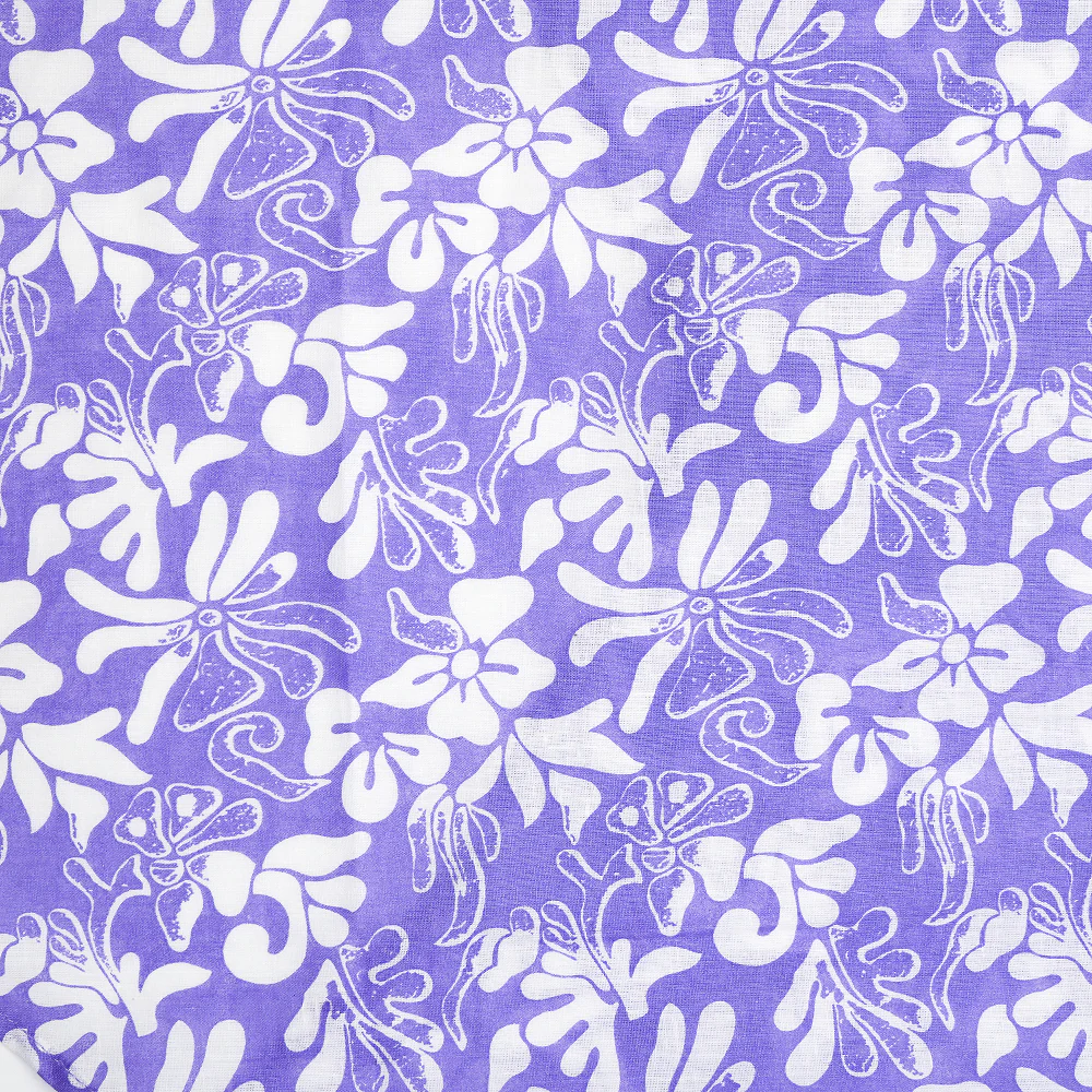 Skatrs Cotton Dress for Dogs and Cats (Lavender and White) - Image 6
