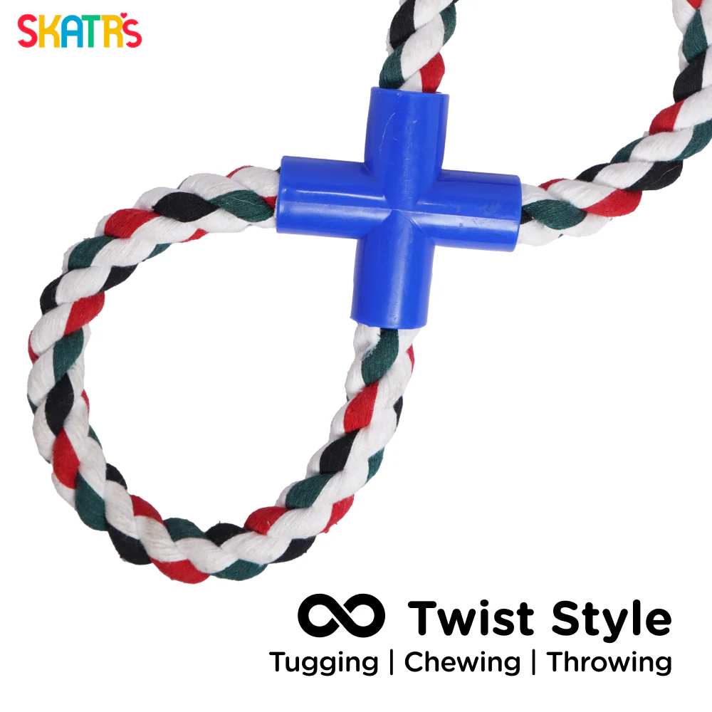 Skatrs Cotton Loop Rope Tug Toy for Dogs and Cats - Image 2