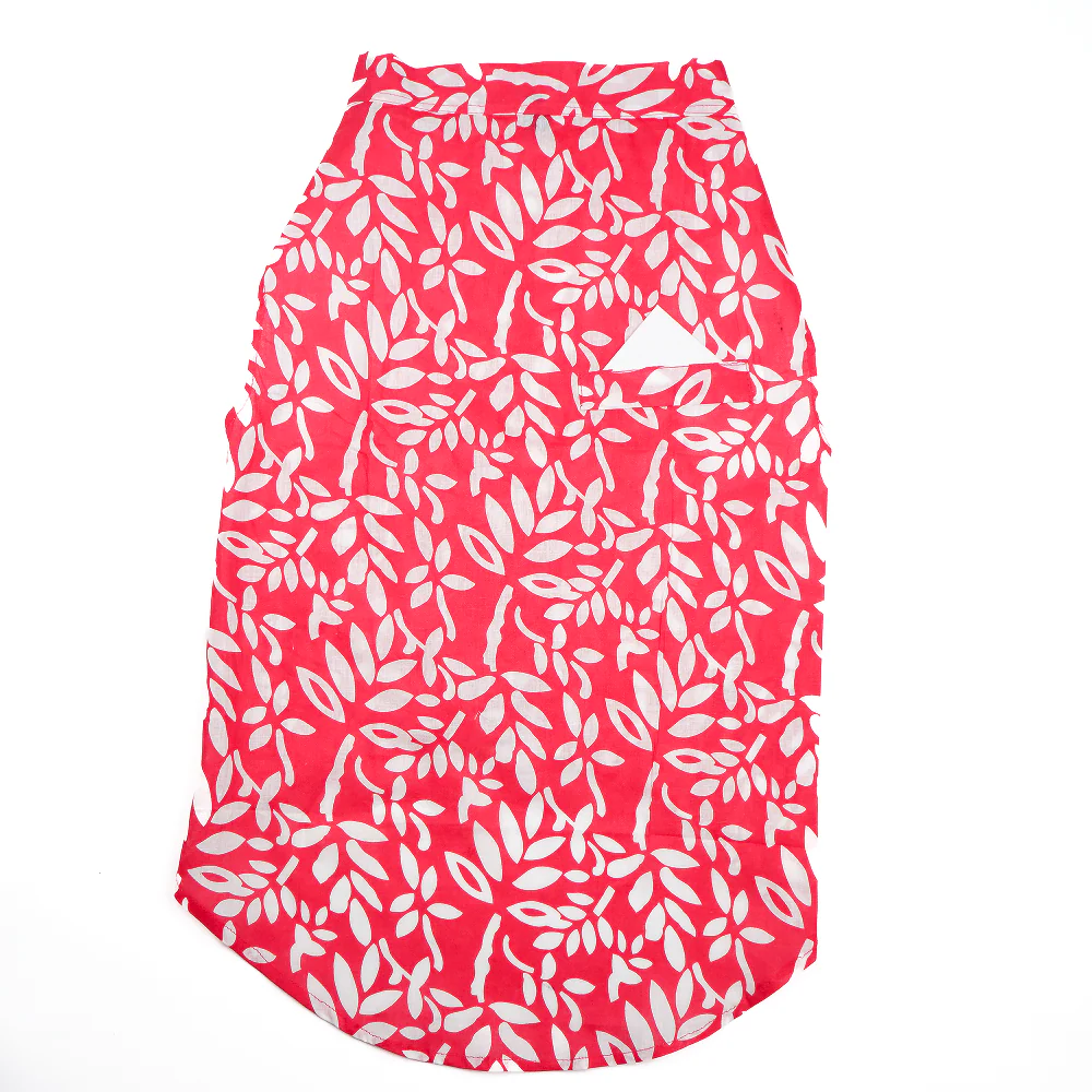 Skatrs Cotton Shirt for Dogs and Cats (Hot Pink and White) - Image 4