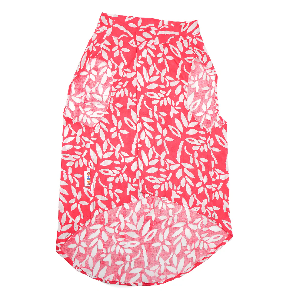 Skatrs Cotton Shirt for Dogs and Cats (Hot Pink and White) - Image 7