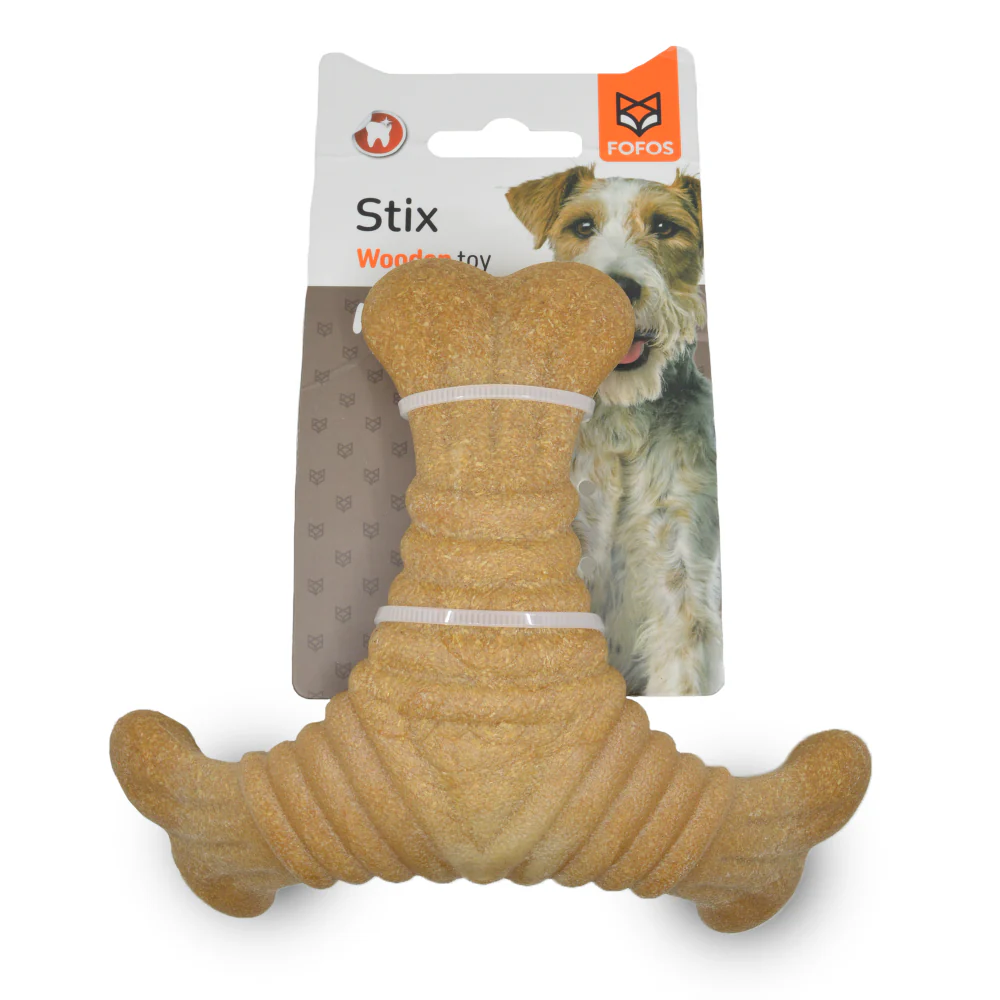 Skatrs Cozy Love Print Mat for Dogs & Cats + Barkbutler x Fofos Brown Woodplay Triangle Chew Dogs Toy Combo - Image 10