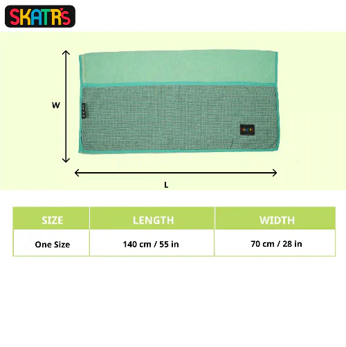 Skatrs Cuddle Microfiber Towel for Dogs and Cats (Green) - Image 2