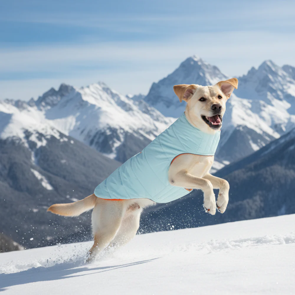 Skatrs Firefly Fuzz Puffer Reversible Jacket for Dogs and Cats - Image 4