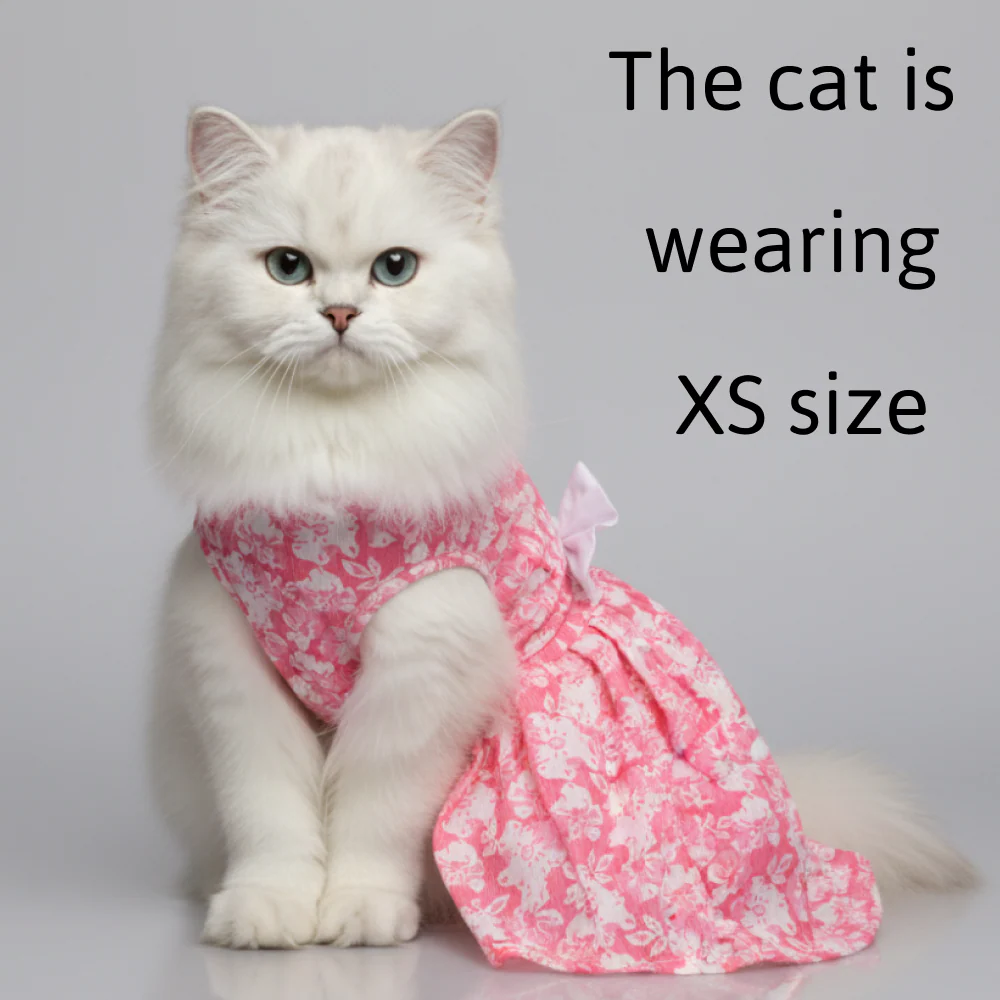 Skatrs Floral Grace Dress for Dogs and Cats (Pink) - Image 4