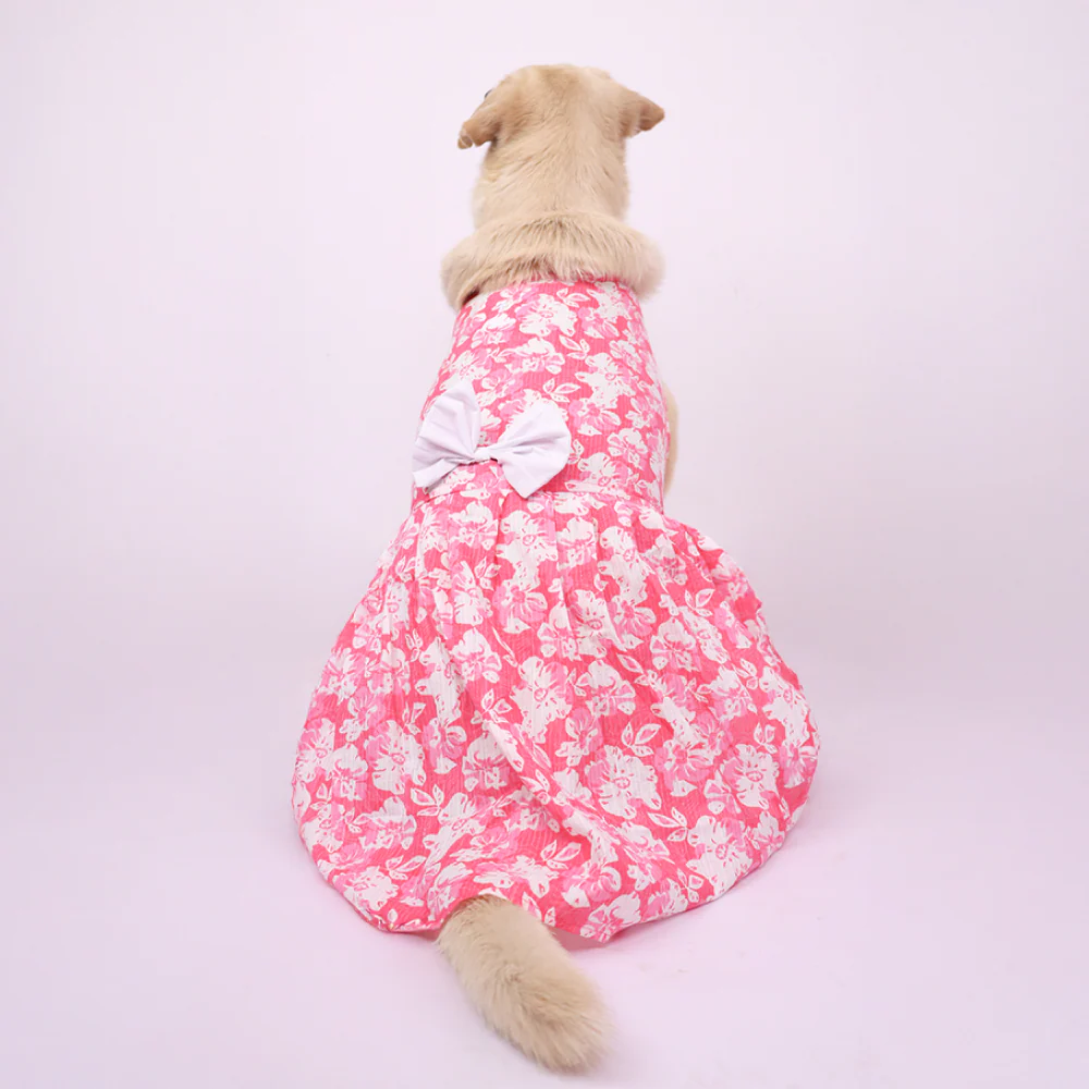 Skatrs Floral Grace Dress for Dogs and Cats (Pink) - Image 7