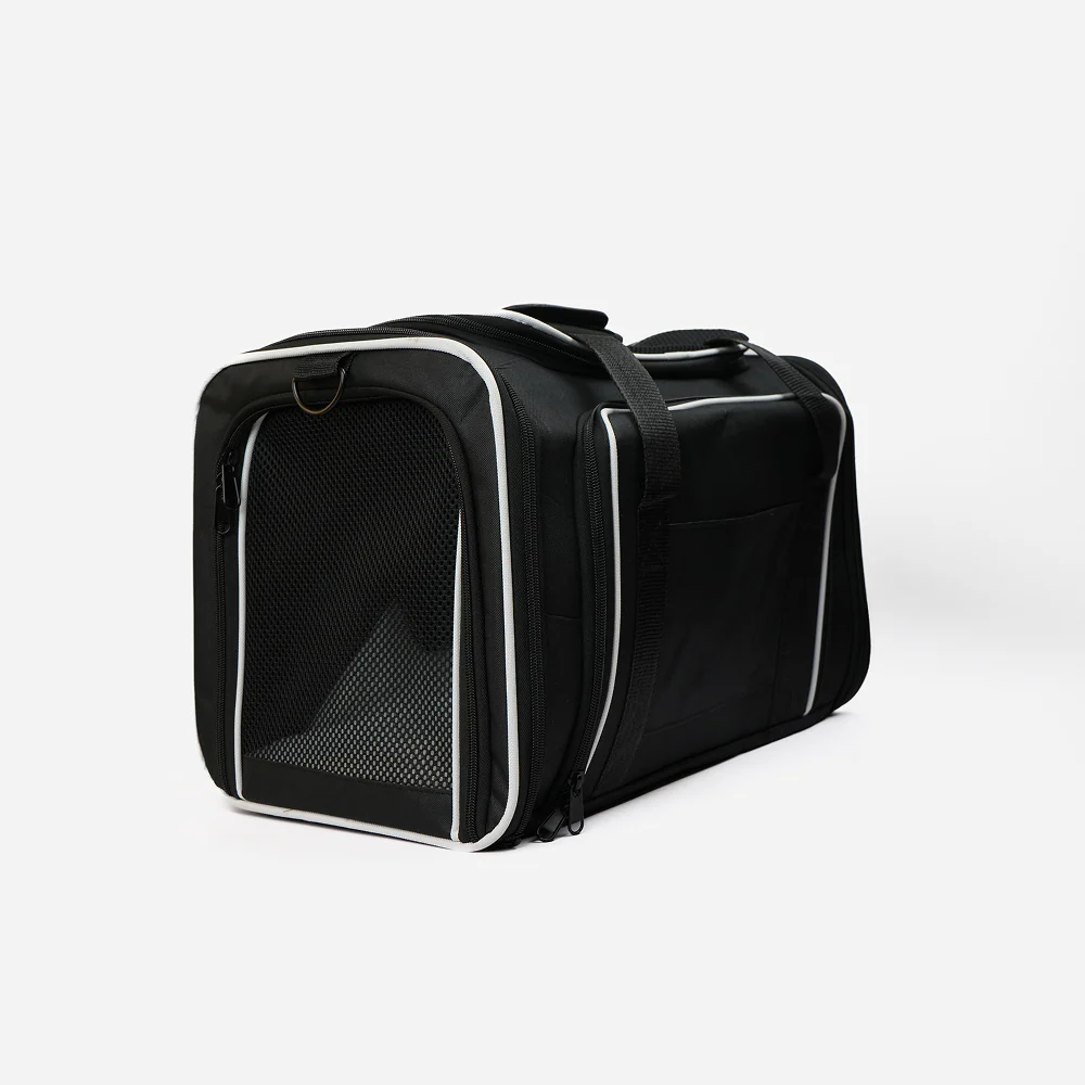 Skatrs Foldable Expandable Pet Travel Carrier Bag for Small Dogs, Adult Cats & Kittens (Black) - Image 6