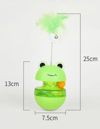 Skatrs Frog Feather Style Toy for Cats - Image 4
