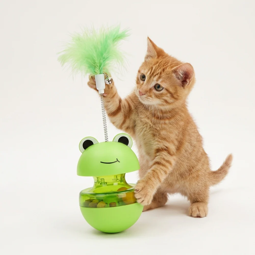 Skatrs Frog Feather Style Toy for Cats - Image 7