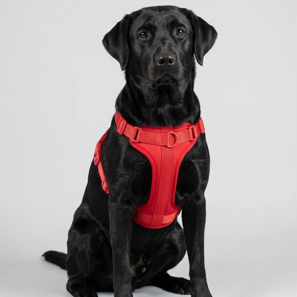 Skatrs Fully Padded Harness for Dogs (Ruby Red) - Image 5