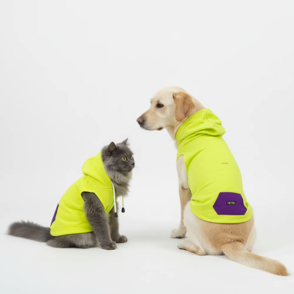 Skatrs Galaxy Breezy Hoodies with Pockets for Dogs and Cats (Green) - Image 13
