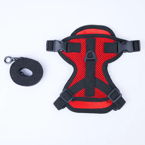 Skatrs Harness with Leash for Cats (Red) - Image 4