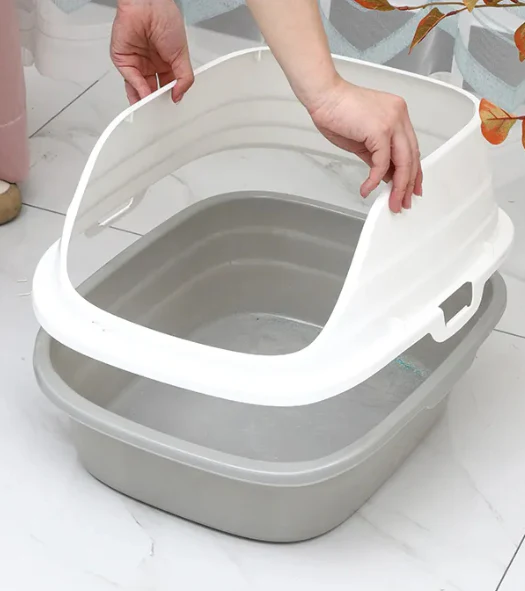 Skatrs High Sided Splash Proof & Spacious Litter Box for Cats - Image 3