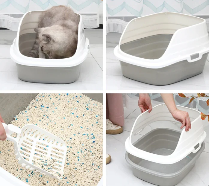Skatrs High Sided Splash Proof & Spacious Litter Box for Cats - Image 4