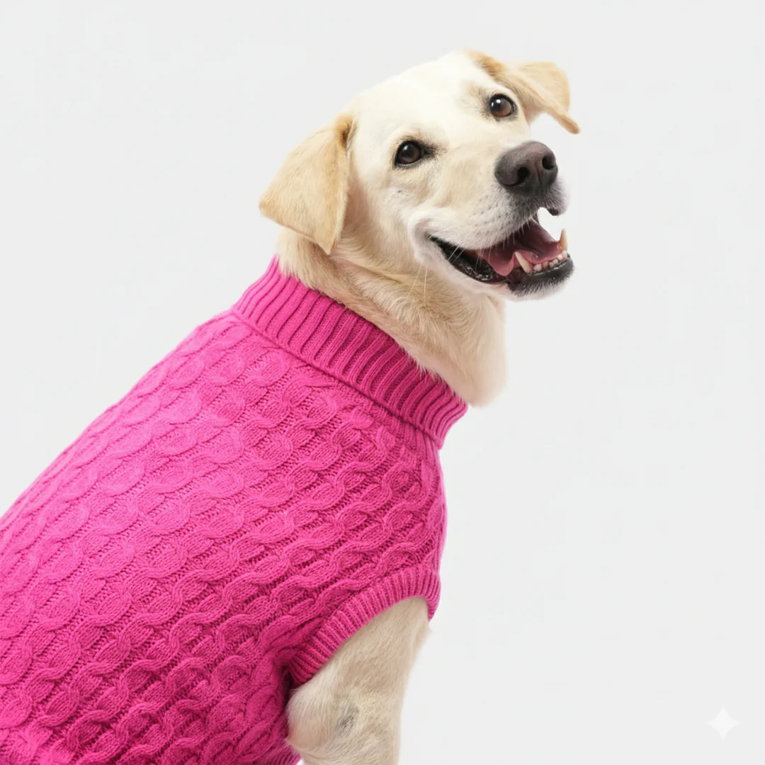 Skatrs Hot Pink Sweater For Dogs and Cats - Image 2