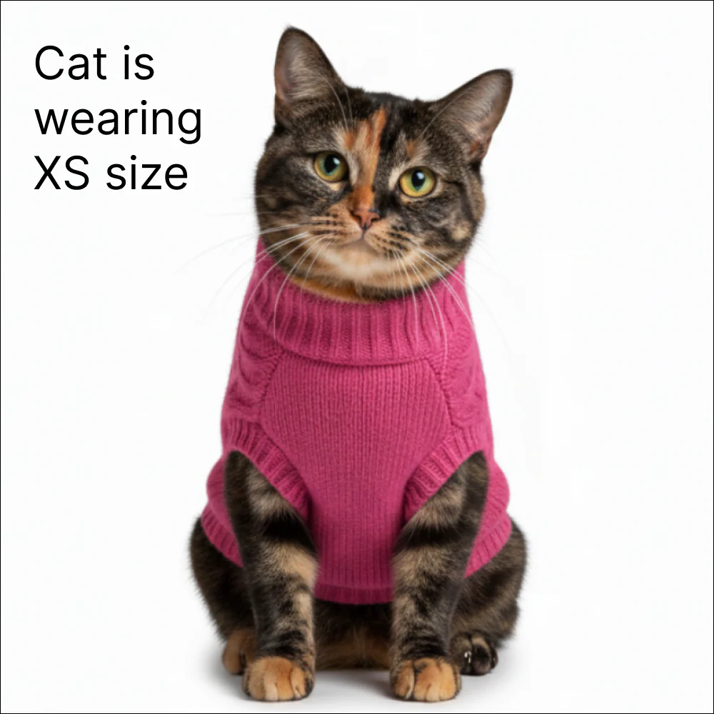 Skatrs Hot Pink Sweater For Dogs and Cats - Image 3