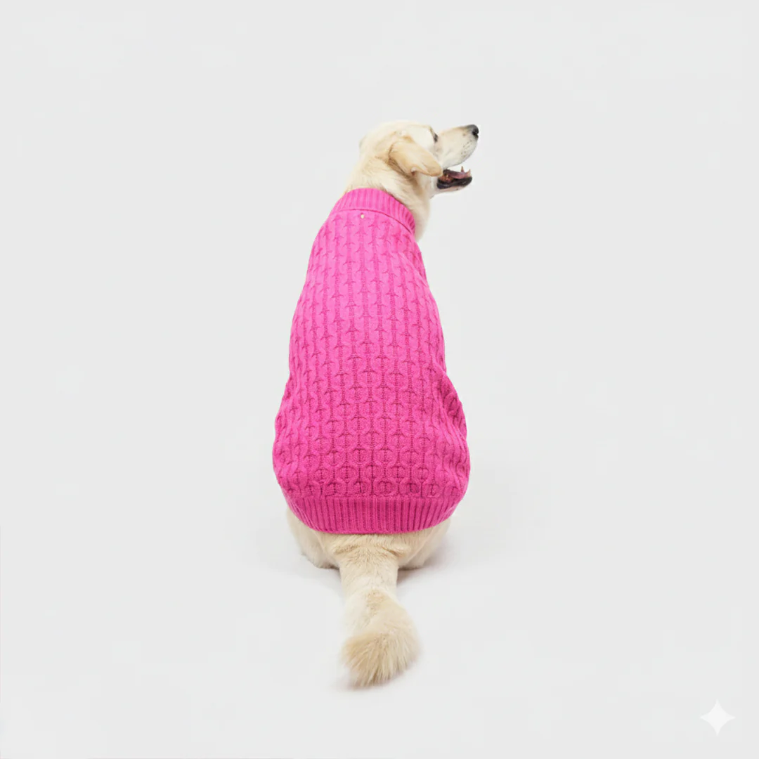 Skatrs Hot Pink Sweater For Dogs and Cats - Image 5