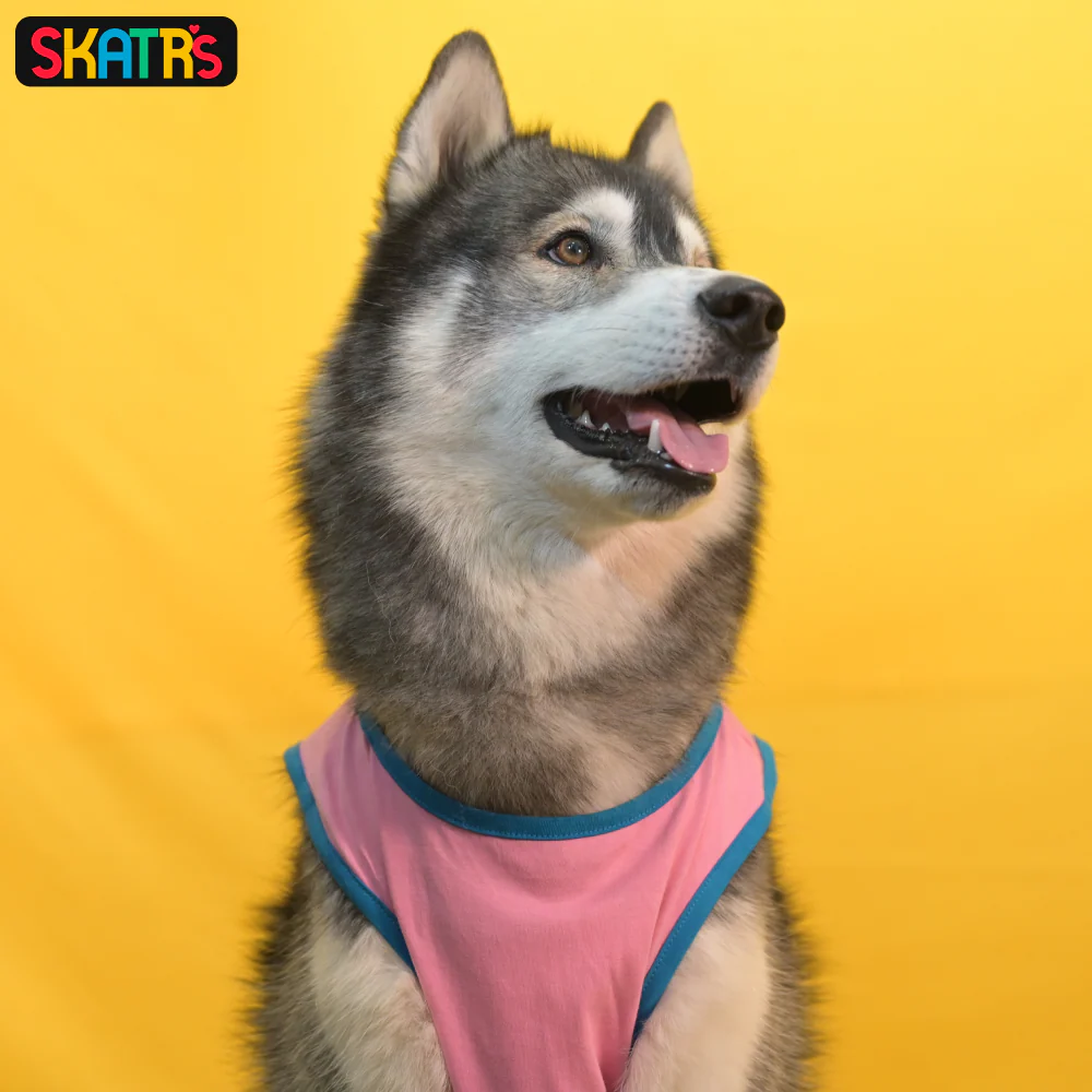 Skatrs Pawsitively Adorable Printed Summer Cotton T Shirt for Dogs and Cats (Pink) - Image 4