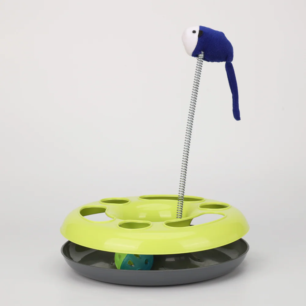 Skatrs Interactive Happy Circle Toy for Cats (Green)