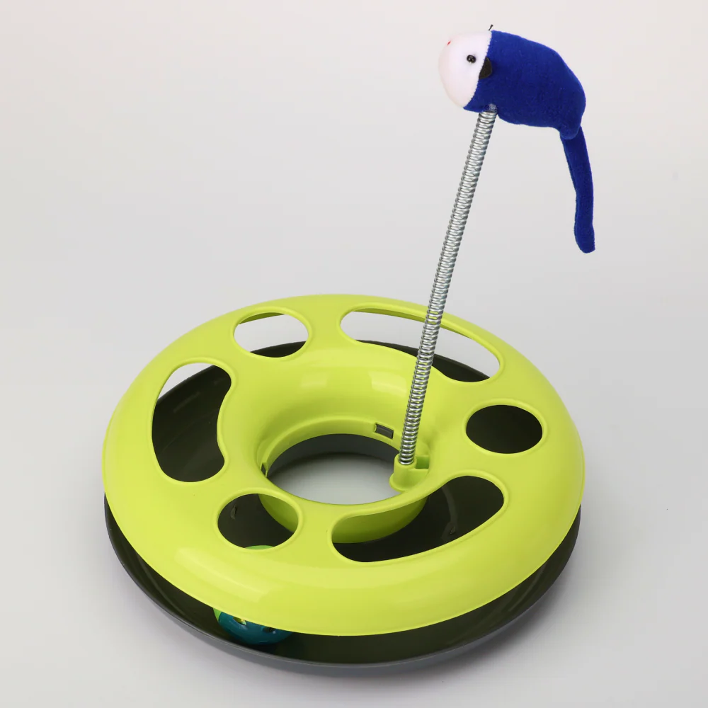 Skatrs Interactive Happy Circle Toy for Cats (Green) - Image 2