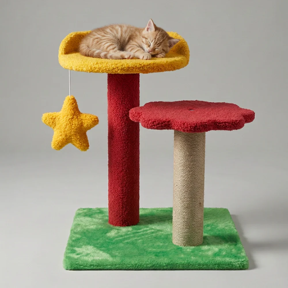 Skatrs Kitty Loft Cat Tree for Cats and Kittens