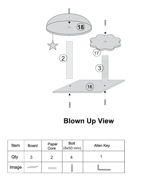 Skatrs Kitty Loft Cat Tree for Cats and Kittens - Image 4
