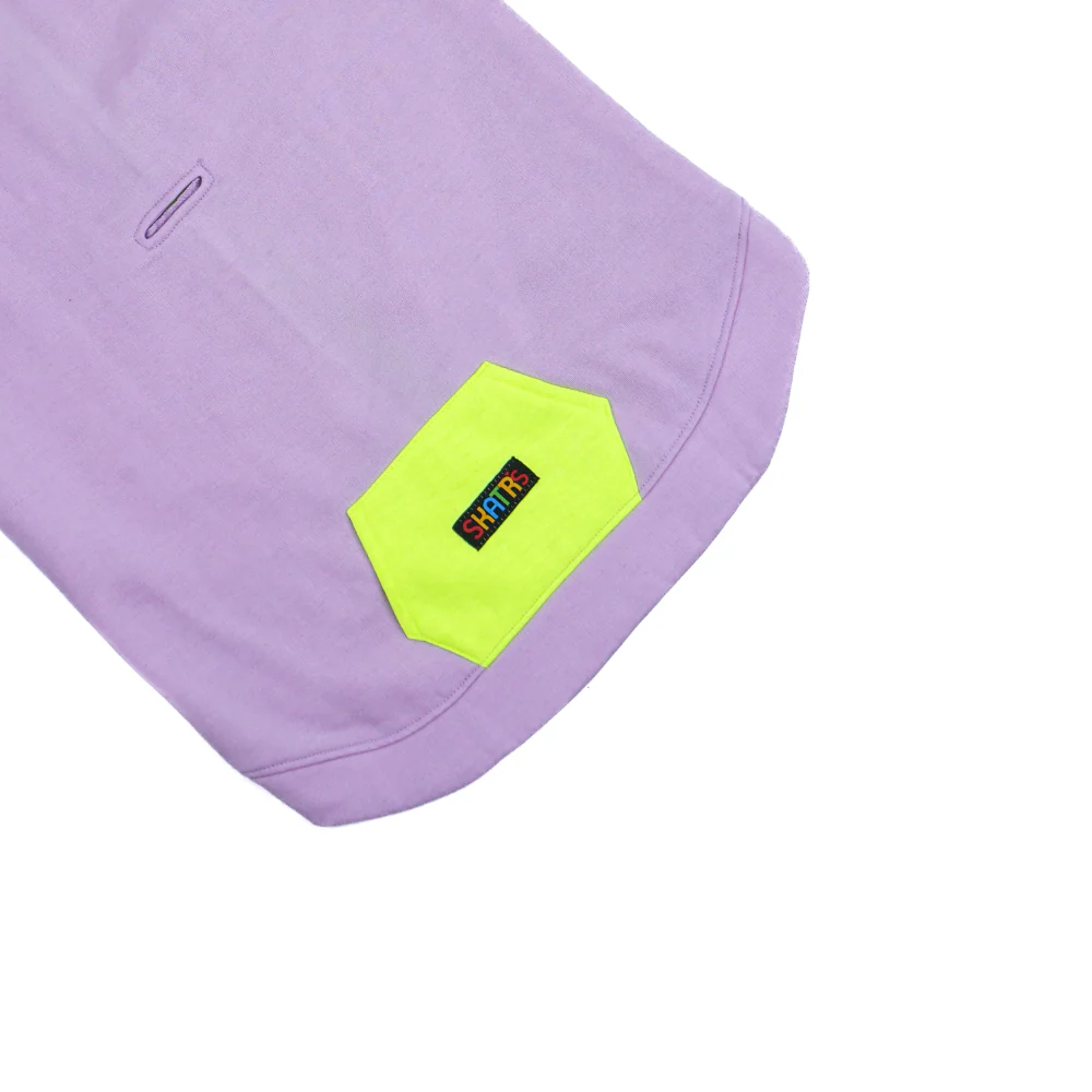 Skatrs Lilac Pop In-Style Hoodie For Dogs and Cats(Lilac & Neon Green) - Image 13