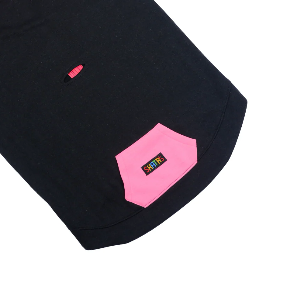 Skatrs Midnight Pop In-Style Hoodie For Dogs and Cats (Black & Neon Pink) - Image 10