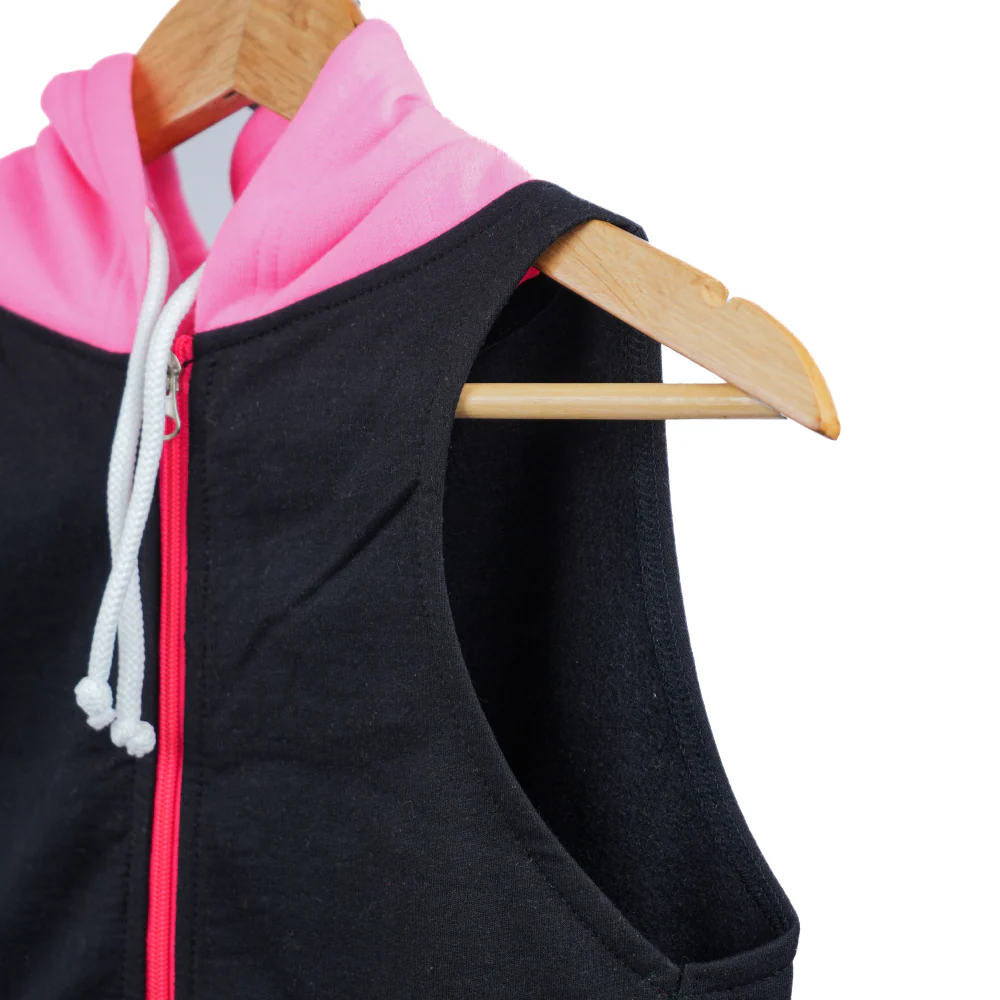 Skatrs Midnight Pop In-Style Hoodie For Dogs and Cats (Black & Neon Pink) - Image 6