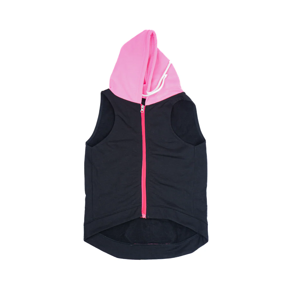 Skatrs Midnight Pop In-Style Hoodie For Dogs and Cats (Black & Neon Pink) - Image 7