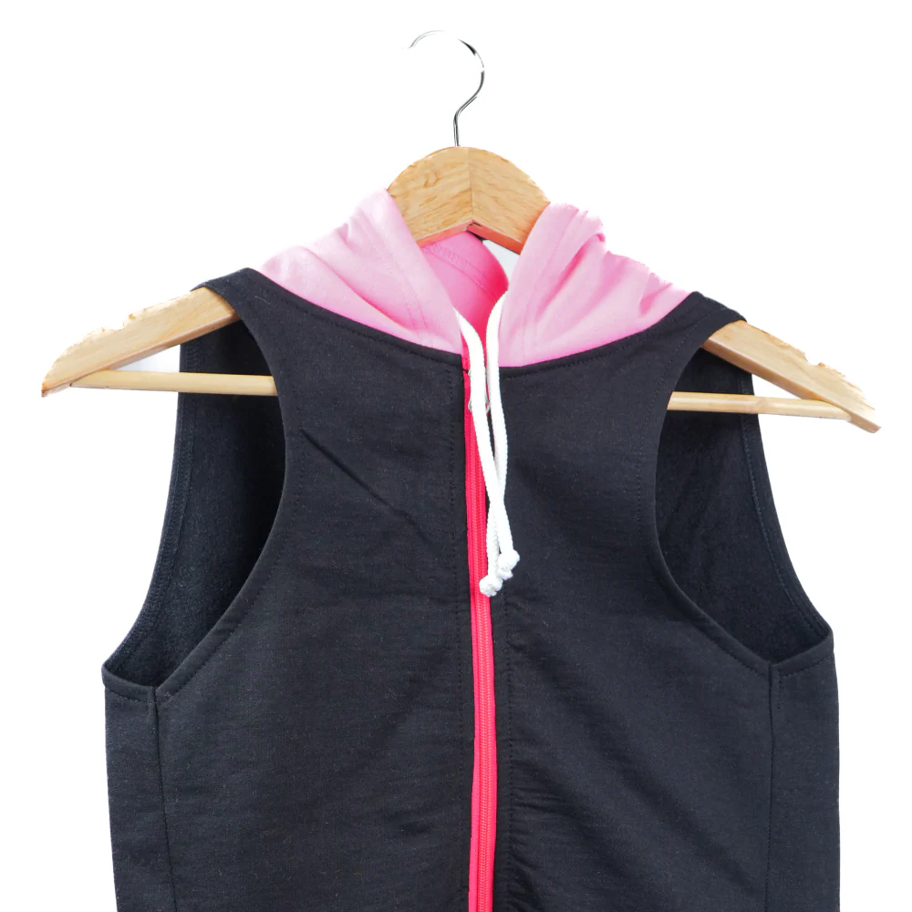 Skatrs Midnight Pop In-Style Hoodie For Dogs and Cats (Black & Neon Pink) - Image 8