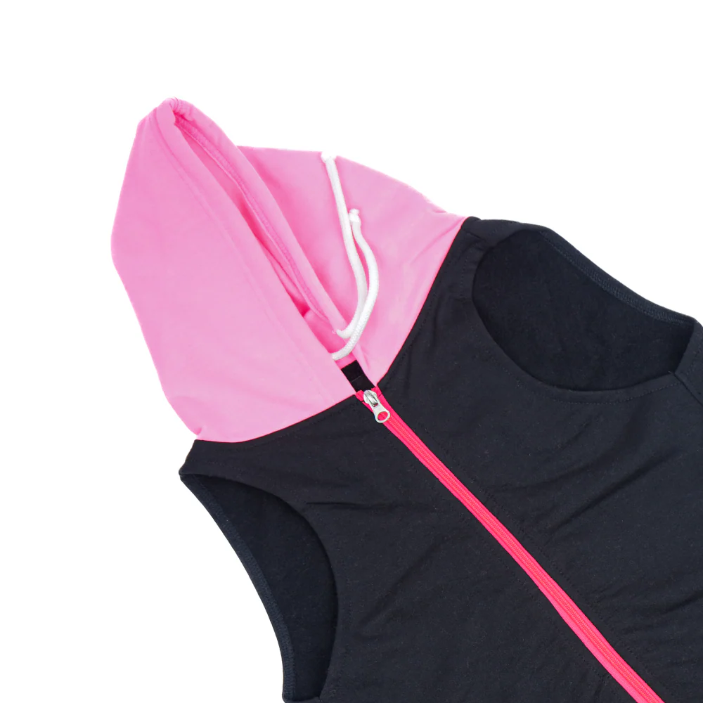 Skatrs Midnight Pop In-Style Hoodie For Dogs and Cats (Black & Neon Pink) - Image 9