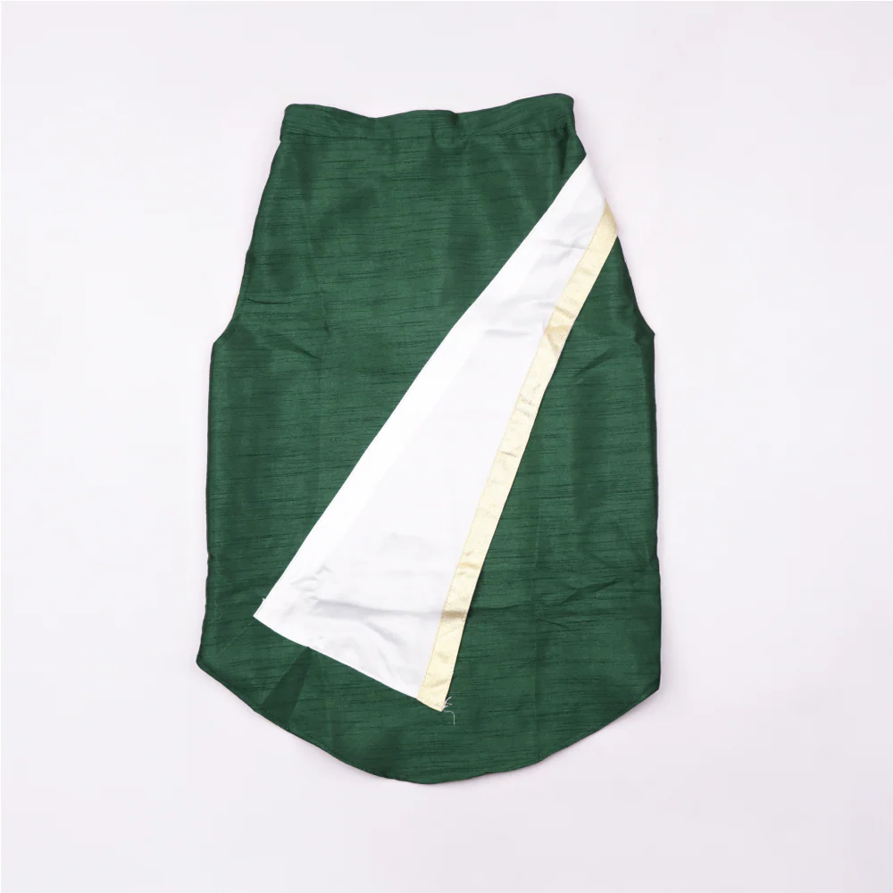 Skatrs Heritage Kurta for Dogs and Cats (Green) - Image 5
