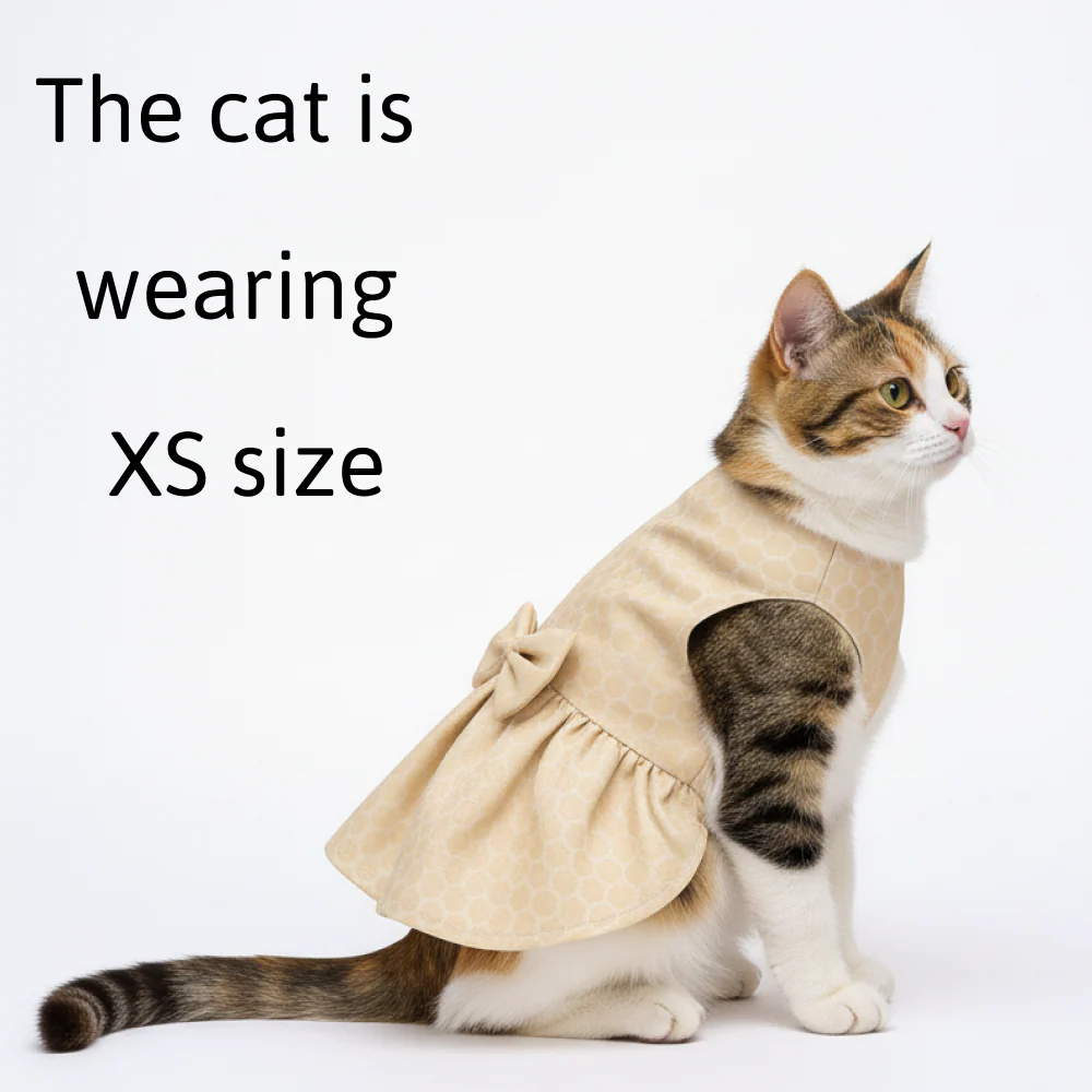 Skatrs Heritage Dress for Dogs and Cats (Off White) - Image 2