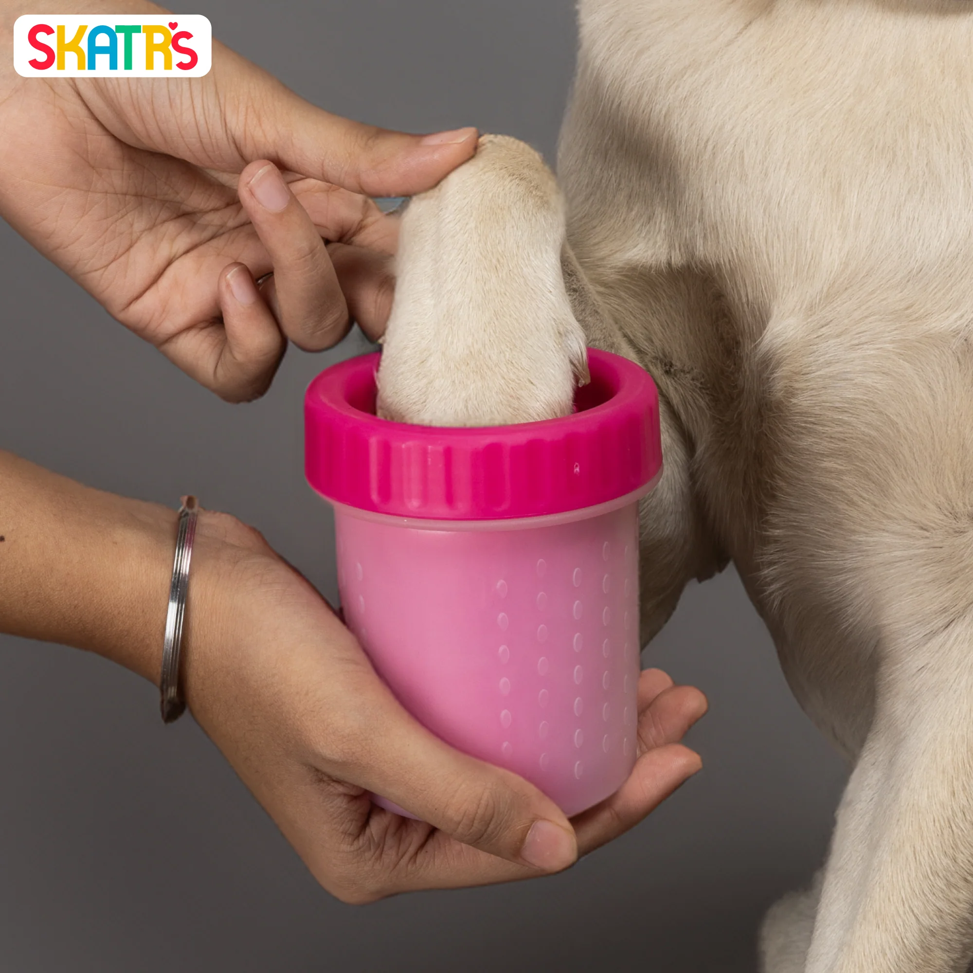 Skatrs Paw Cleaner for Dogs (Pink) - Image 4