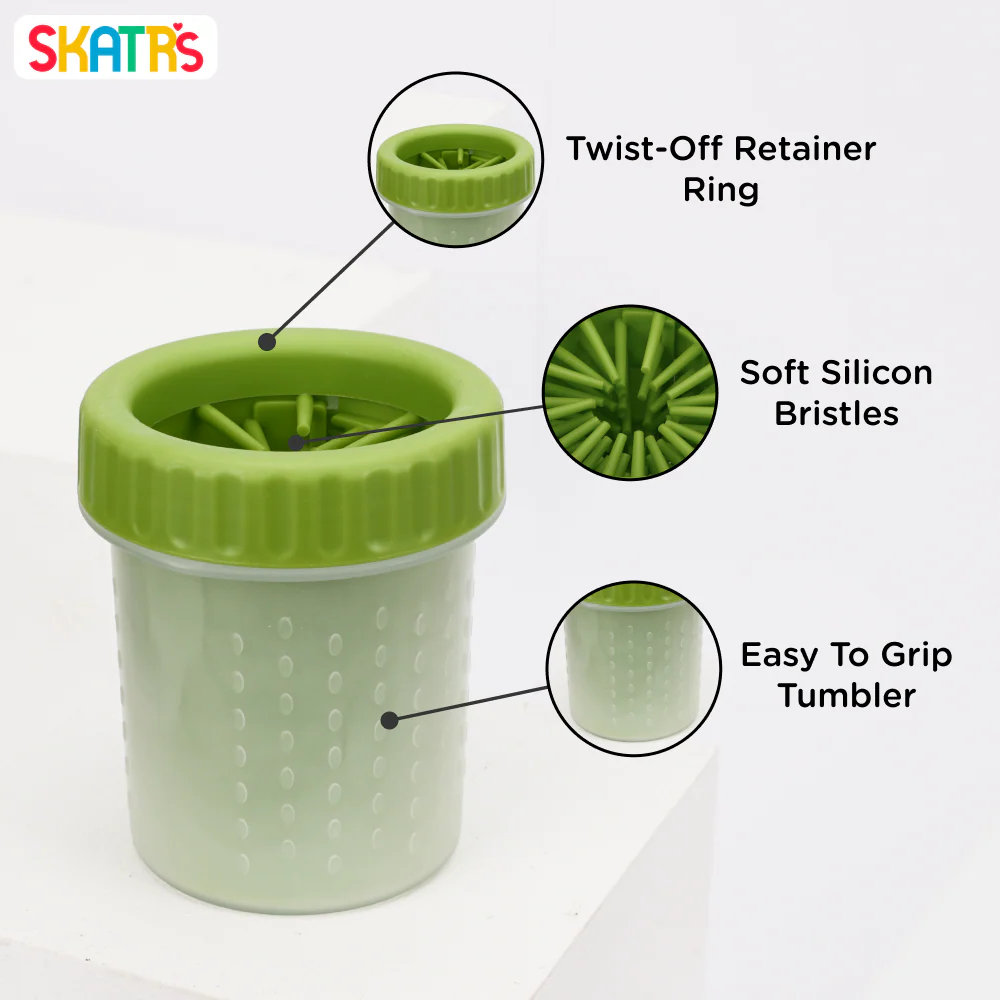Skatrs Paw Cleaner for Dogs (Green) - Image 2